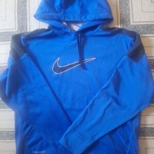 Nike Blue/Gray/black Men's Large Therma-fit Hoodie